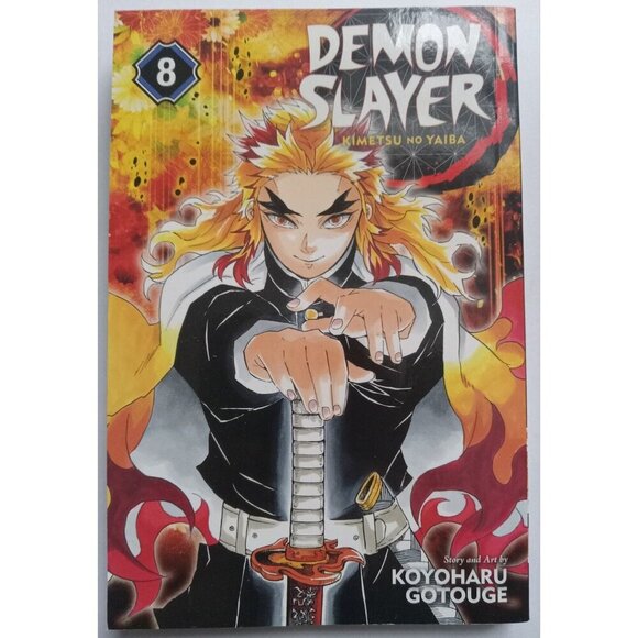 Demon Slayer: Kimetsu no Yaiba Vol. 8 Manga Comic Book (Viz 2019) (VG+) English - Picture 1 of 2